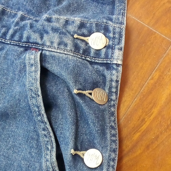 WIDE-LEG!!! Disney Store Jean Overalls - Sz. M - Picture 5 of 13